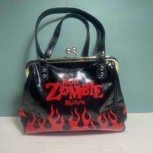 Killstar  Purse Rob Zombie Flames Vinyl Hot Hell Handbag